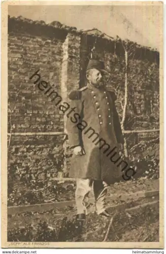 Sepp als Franzos - Kriegspostkartenverlag S. Egger München