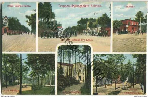 Zeithain - Truppen-Uebungsplatz - Verlag A. verw. Reinhardt Riesa - gel. 1911