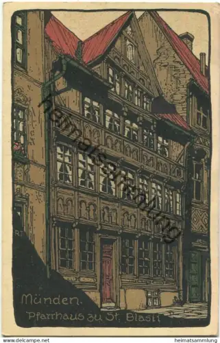 Münden - Pfarrhaus zu St Blasii - Verlag Hans Augustin Hann-Münden