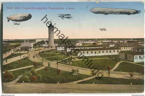 Swietoszow - Gruss vom Truppenübungsplatz Neuhammer am Queis - Zeppelin - Verlag Paul Riediger Neuhammer - Feldpost
