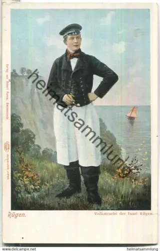 Volkstracht der Insel Rügen - Verlag von Robert Parow Swinemünde ca. 1900
