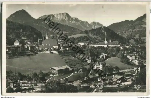 Berchtesgaden mit Untersberg - Verlag Alfred Gründler Freilassing - gel. 1937