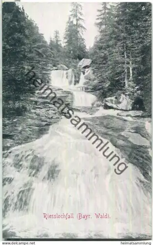 Riesslochfall - Bayrischer Wald - Verlag Löffler & Co. Greiz ca. 1910