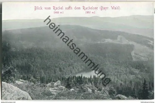 Blick vom Rachel nach dem Rachelsee - Verlag Löffler & Co. Greiz ca. 1910