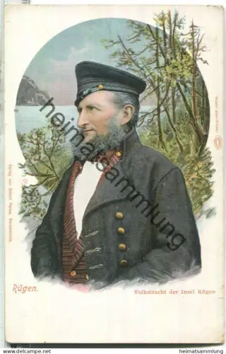 Rügen - Volkstracht der Insel - Verlag von Robert Parow Swinemünde ca. 1900