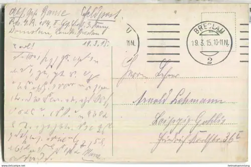 Breslau - Wroclaw - Rathaus - Feldpost - gel. 1915