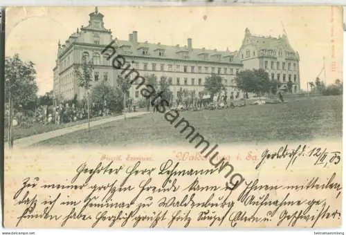 Waldenburg - Fürstliches Seminar - Verlag Brück & Sohn Meissen - gel. 1903