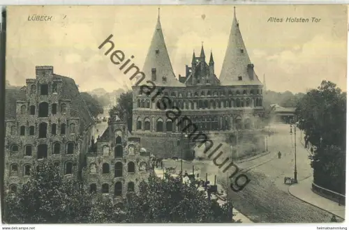Lübeck - Altes Holsten Tor - Verlag M. Glückstadt & Münden Hamburg - gel. 1912