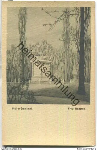 Müller Denkmal - Fritz Rentsch - Verlag Johannes von Schalscha-Ehrenfeld Leipzig ca. 1900