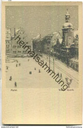 Markt - Walter Queck - Verlag Johannes von Schalscha-Ehrenfeld Leipzig ca. 1900