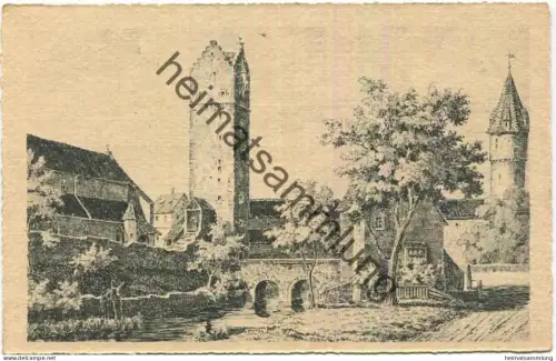 Alt-Ravensburg - Frauentor - Grüner Turm - Dorn'sche Postkarte Nr. 468