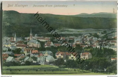 Bad Kissingen - Panorama vom Stationsberg - Verlag Reinicke & Rubin Magdeburg 1908