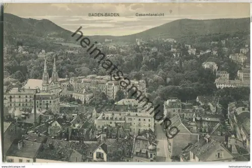 Baden-Baden - Gesamtansicht - Verlag Fr. Spies Baden-Baden ca. 1910