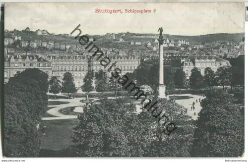 Stuttgart - Schlossplatz - Verlag Gebr. Metz Tübingen
