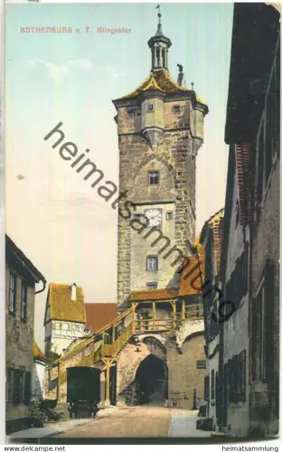 Rothenburg - Klingentor - Verlag Gebr. Laifle & Co. Regensburg 1908