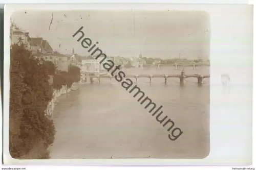 Basel - Rheinbrücke - Foto-Ansichtskarte