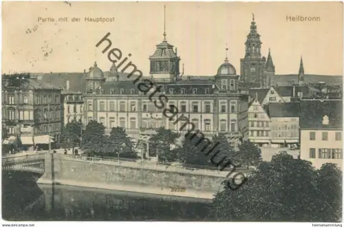 Heilbronn - Hauptpost - Verlag Reinicke & Rubin Dresden gel. 1913