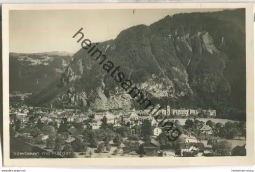 Interlaken mit Harder - Foto-Ansichtskarte - Edition Photoglob Zürich