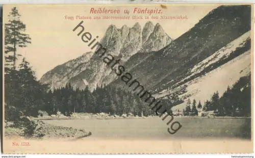 Reiblersee und Fünfspitz - Nixenwinkel - Raiblsee - keine AK-Einteilung ca. 1900