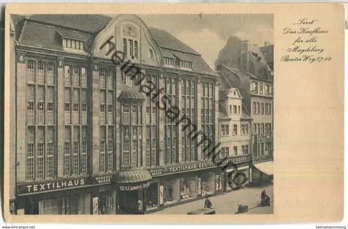 Magdeburg - Tezet - Textilhaus Zentrum - Weberei-Waren GmbH Magdeburg