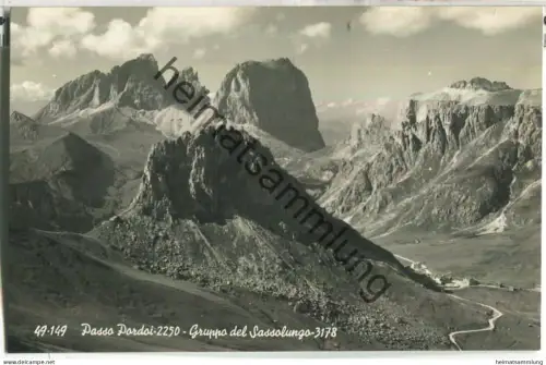 Passo Pordoi - Gruppo del Sassolungo - Foto-Ansichtskarte - Edizioni Ghedina Cortina
