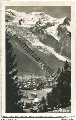 Chamonix et le Mt. Blanc - Foto-Ansichtskarte - Edition Mont Blanc-Leman - gel. 1953