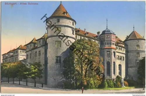 Stuttgart - Altes Schloss - Verlag Franz Mayer München gel. 1916