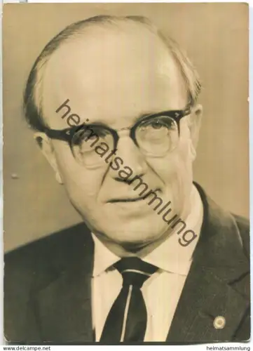 DDR - Horst Sindermann - Kandidat des Politbüros - VEB Bild und Heimat Reichenbach 1964