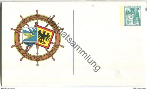 Privatganzsache Bund - SS Gorch Fock - Fahrt des Bundespräsidenten 1978