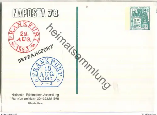 Privatganzsache Bund - Napoata 78 Frankfurt