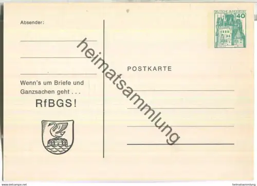 Privatganzsache Bund - Rundsendedienst RfBGS