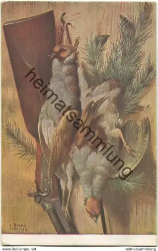 Jagd - Geflügel - signiert E. Dorno München ca. 1915
