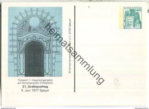 Privatganzsache Bund - Storchenplatz Speyer 1977