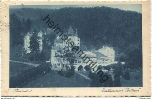 Marienbad - Etablissement Bellevue gel. 1930