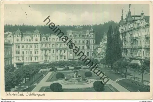 Marienbad - Schillerplatz gel. 1930