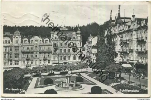 Marienbad - Schillerplatz - gel. 1930