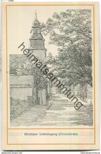 Auerbach - Nördlicher Stadteingang - Nikolaikirche - Zum Besten der Kriegshilfe