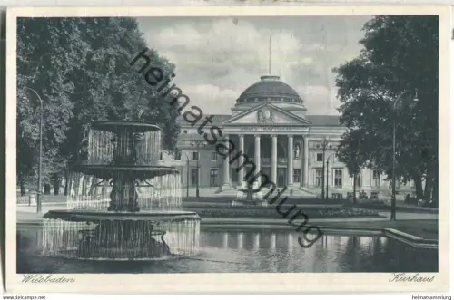 Wiesbaden - Kurhaus - Verlag Foto Kukuk Wiesbaden - gel. 1937