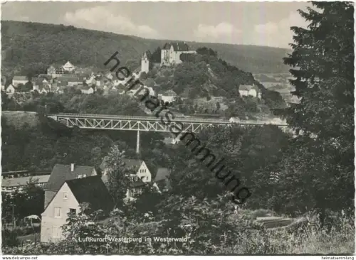 Westerburg im Westerwald - Panorama mit Talbrücke - Foto-AK Grossformat - Verlag Friedrich Neu Westerburg (E34670)