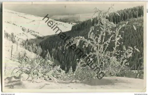 Oberwiesenthal - Neues Haus - Foto-Ansichtskarte - gel. 1935