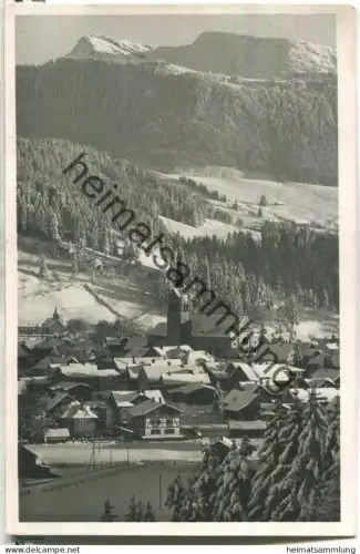 Oberstaufen mit Rindalphorn - Foto-Ansichtskarte - Verlag J. Mader Oberstaufen - gel. 1936