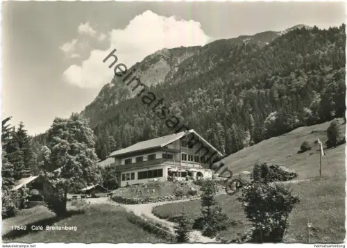 Oberstdorf - Cafe Breitenberg - Besitzer Fam. Alois Schedler - Foto-AK Grossformat - Verlag F u E Heimhuber Sonthofen