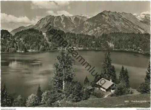 Freibergsee - Waldhotel und Strandbad - Foto-AK Grossformat - Verlag F u E Heimhuber Sonthofen
