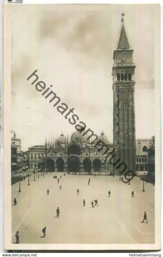 Venezia - Piazza e Basilica S. Marco - Foto-Ansichtskarte 20er Jahre