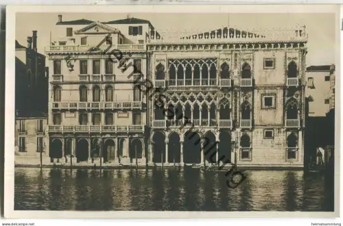 Venezia - Ca d' Oro - Foto-Ansichtskarte 20er Jahre
