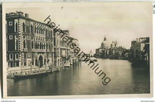 Venezia - Canal Grande - Foto-Ansichtskarte 20er Jahre