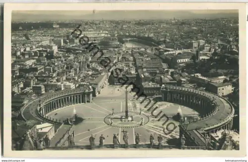 Roma - Piazza S. Pietro e Panorama dalla Cupola - Foto-Ansichtskarte Nr. 4514/20 20er Jahre