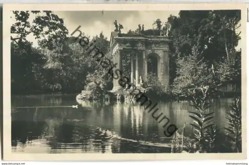 Roma - Villa Borghese - Laghetto - Fempio di Esculapio - Foto-Ansichtskarte Nr. 4514/18 20er Jahre