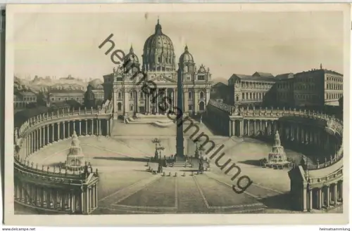 Roma - Piazza e Basilica S. Pietro - Foto-Ansichtskarte Nr. 4514/1 20er Jahre