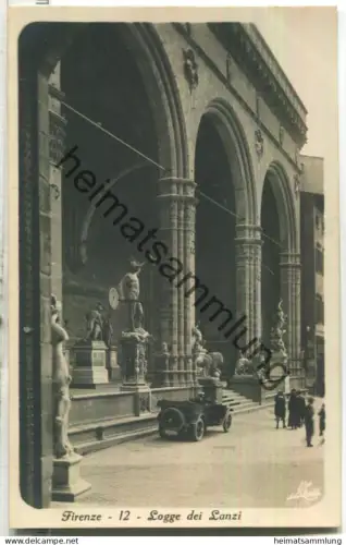 Firenze - Logge dei Lanzi - Foto-Ansichtskarte - Edizione Alberto Traldi Milano 20er Jahre